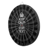 Personalized KEEP CALM and your text Creative Dartbord (Voorkant Rechts)