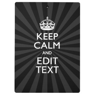 Personalized KEEP CALM and your text Creative Klembord