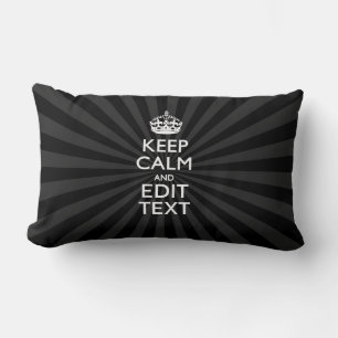 Personalized KEEP CALM and your text Creative Kussen