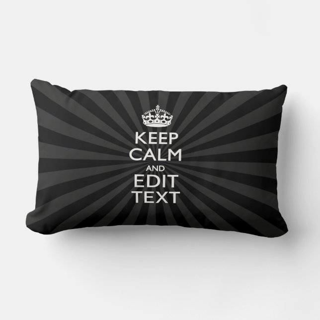 Personalized KEEP CALM and your text Creative Kussen (Voorkant)