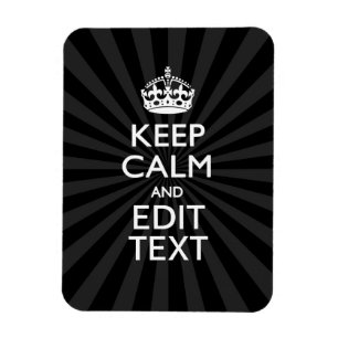 Personalized KEEP CALM and your text Creative Magneet