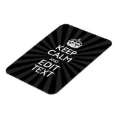 Personalized KEEP CALM and your text Creative Magneet (Linkerzijde)