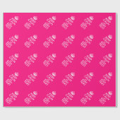 Personalized KEEP CALM AND Your Text on Fuchsia Cadeaupapier (Vlak)