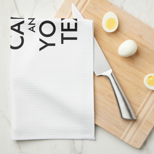 Personalized KEEP CALM and YOUR Theedoek (Quarter Fold)