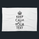 Personalized KEEP CALM and YOUR Theedoek<br><div class="desc">De gepersonaliseerde KEEP CALM en JOUW TEKST. Bewerk deze sjabloon - CREËER JOUW TEKST EN PLAATS JE FOTO.</div>