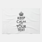 Personalized KEEP CALM and YOUR Theedoek (Horizontaal)
