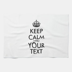 Personalized KEEP CALM and YOUR Theedoek