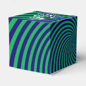 Personalized Keep Calm Blue and Green with a Twist Bedankdoosjes (Achterkant)