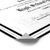 Personalized Keepsake for High School Novelty  Poster (Hoek)