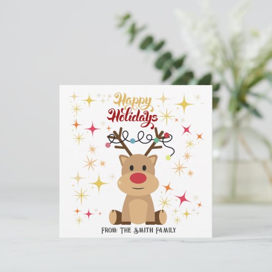 PERSONALIZED KERSTKAARTEN (RENDIEREN) (Staand voorkant)