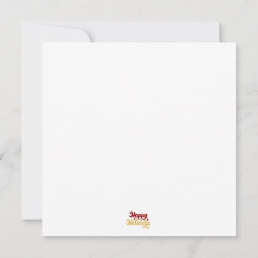 PERSONALIZED KERSTKAARTEN (RENDIEREN) (Achterkant)