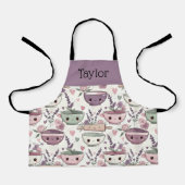 Personalized Kids Apron Adorable Smiling Mom Me Schort (Voorkant)