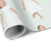 Personalized Kids Birthday Photo Custom Gift Wrap Cadeaupapier (Rol Hoek)
