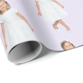 Personalized Kids Birthday Photo Custom Gift Wrap Cadeaupapier (Rol Hoek)