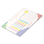 Personalized Kids Chore Chart Encouraging Rewards Notitieblok (Schuin)
