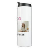 Personalized Kids Christmas Tumbler – Name & Photo Thermosbeker (Geroteerd rechts)