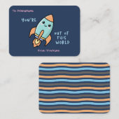 Personalized Kids Classroom Valentines Card Notitiekaartje (Voorkant / Achterkant)