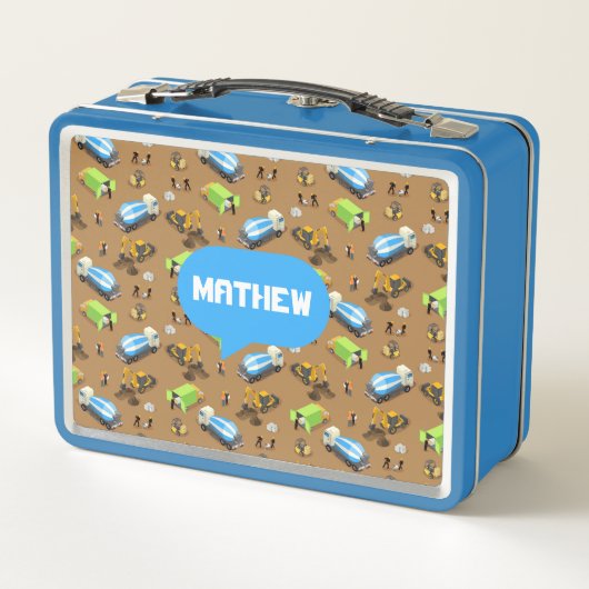 Personalized Kids Construction Vehicles  (Achterkant)