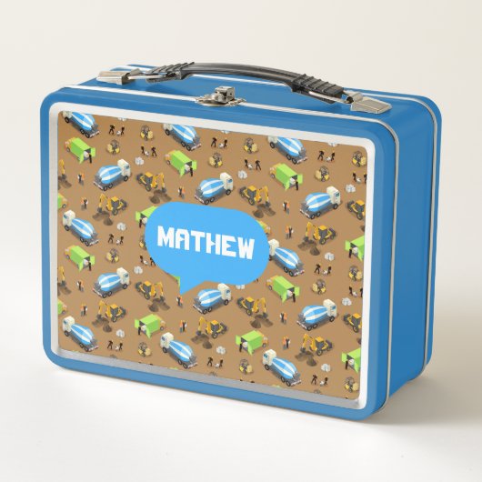 Personalized Kids Construction Vehicles  (Voorkant)