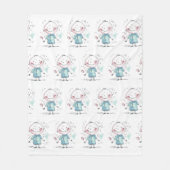 Personalized Kids Drawing Fleece Deken (Voorkant)