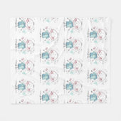 Personalized Kids Drawing Fleece Deken (Voorkant (Horizontaal))