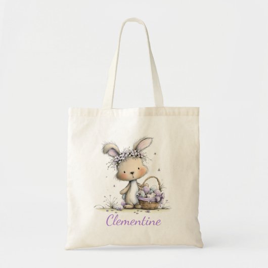 Personalized Kids Easter Tote Bag (Voorkant)