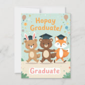 Personalized Kids Graduation Card Magnetische Uitnodiging (Voorkant)