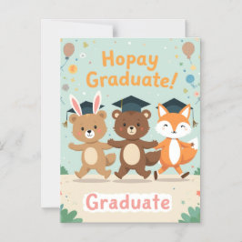 Personalized Kids Graduation Card Magnetische Uitnodiging