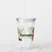 Personalized Kids Holiday  Acryl Drinkbeker (Links)