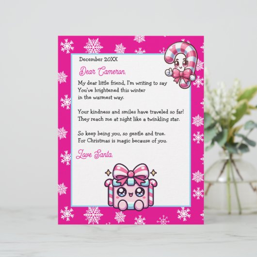 Personalized Kid's Letter from Santa  (Staand voorkant)