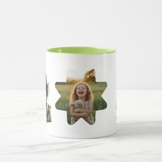 Personalized Kids Mug with Custom Name and Photo Mok (Midden)