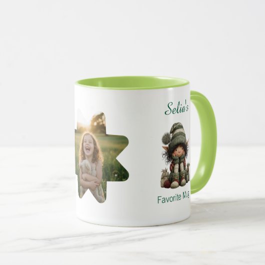 Personalized Kids Mug with Custom Name and Photo Mok (Voorkant rechts)