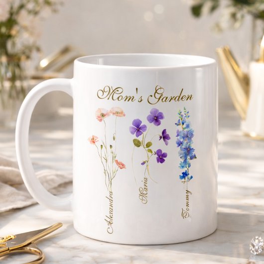 Personalized Kids Name Garden Mother Koffiemok