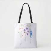 Personalized Kids Name Garden Mother Tote Bag (Voorkant)
