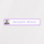 Personalized Kids Photo Name Waterproof  Labels (Design 2)