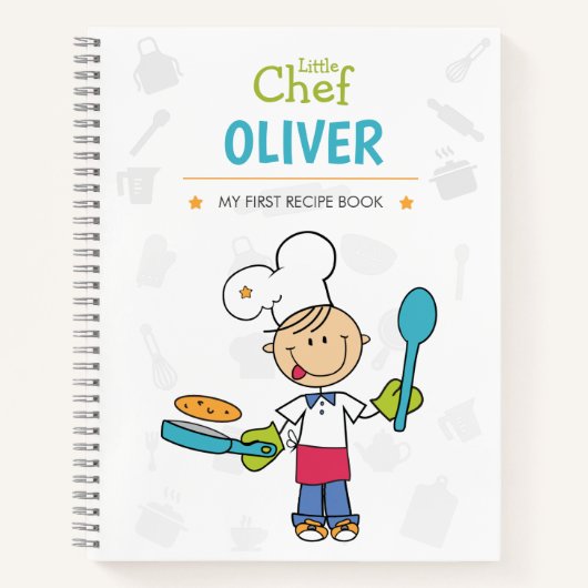 Personalized Kids Recipe Book Notitieboek (Voorkant)