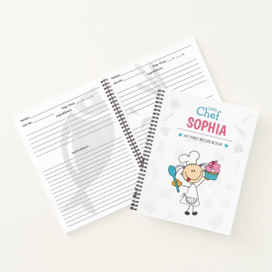 Personalized Kids Recipe Notebook – Little Chef Notitieboek (Binnen)