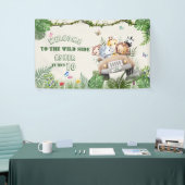  Personalized Kids Safari Birthday Welcome Banner (Beurs)