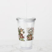 Personalized Kids Whimsical Christmas Acryl Drinkbeker (Rechts)