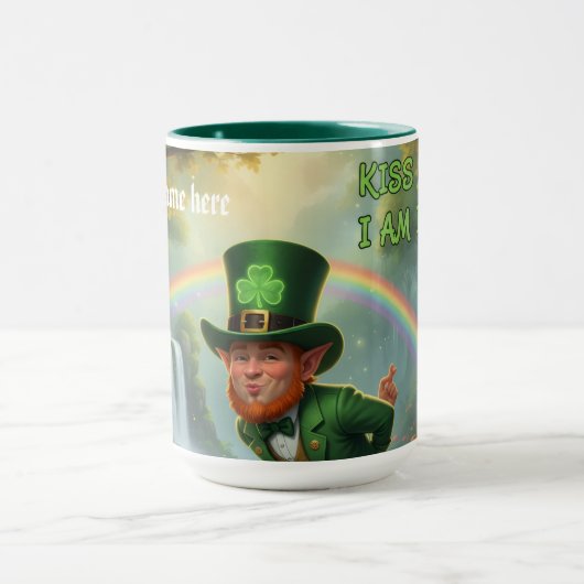 Personalized Kiss me I am irish - Combo mug Mok (Midden)