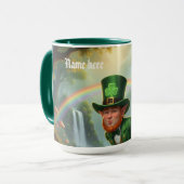 Personalized Kiss me I am irish - Combo mug Mok (Voorkant links)