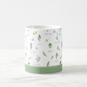 Personalized Kitchen Garden Botanical Mug Koffiemok (Center)