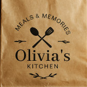 Personalized Kitchen Logo Rubber Stamp Rubberstempel