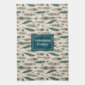 Personalized Kitchen Towel Ethnic Chic Vibe Theedoek (Verticaal)