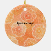 Personalized Kitsune Ceramic Ornament | Japanese F (Achterkant)