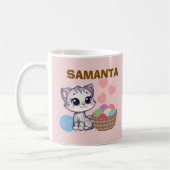  Personalized  Kitten & Yarn Classic Mug Koffiemok (Links)