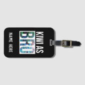 PERSONALIZED KIWI GREETING PAUA BAGAGELABEL (Voorkant (horizontaal))