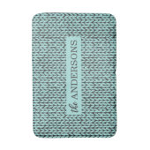 Personalized Knit Pattern Badmat (Voorkant Verticaal)