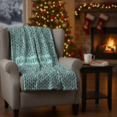 Personalized Knit Pattern Cozy Fleece Blanket