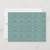 Personalized Knit Pattern Note Card Notitiekaartje (Achterkant)